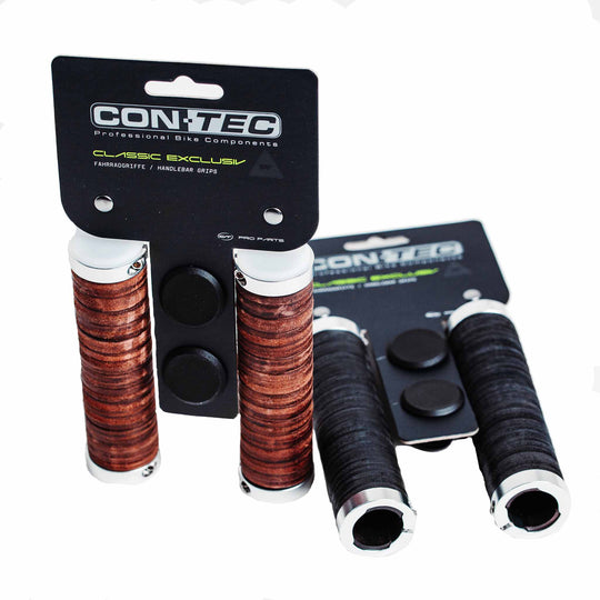 Mellow Classic Leather Bicycle Grips from Contec