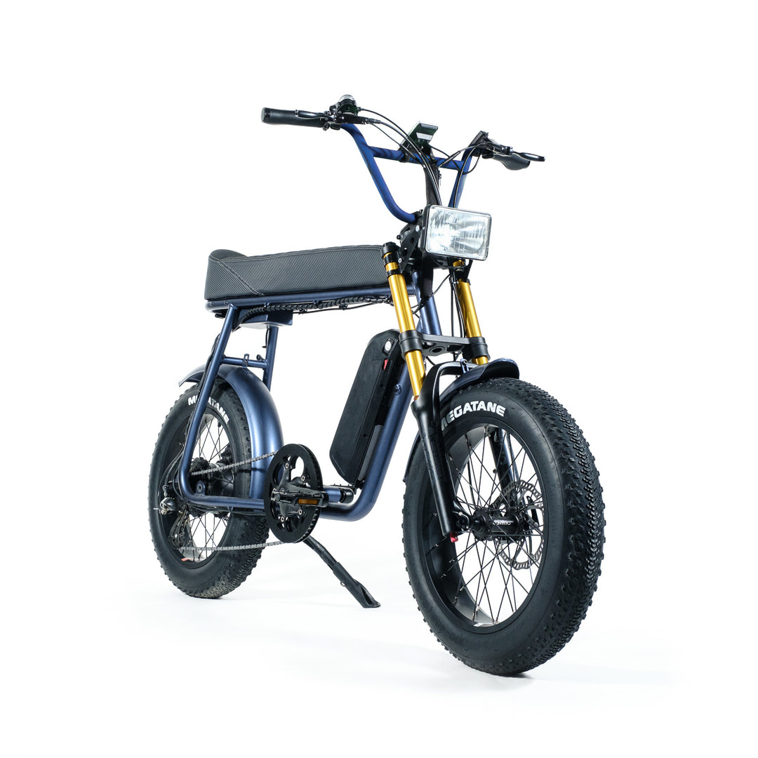 R1S LARGE BLUE - YELLOW SUSPENSION - electric fat bicycle