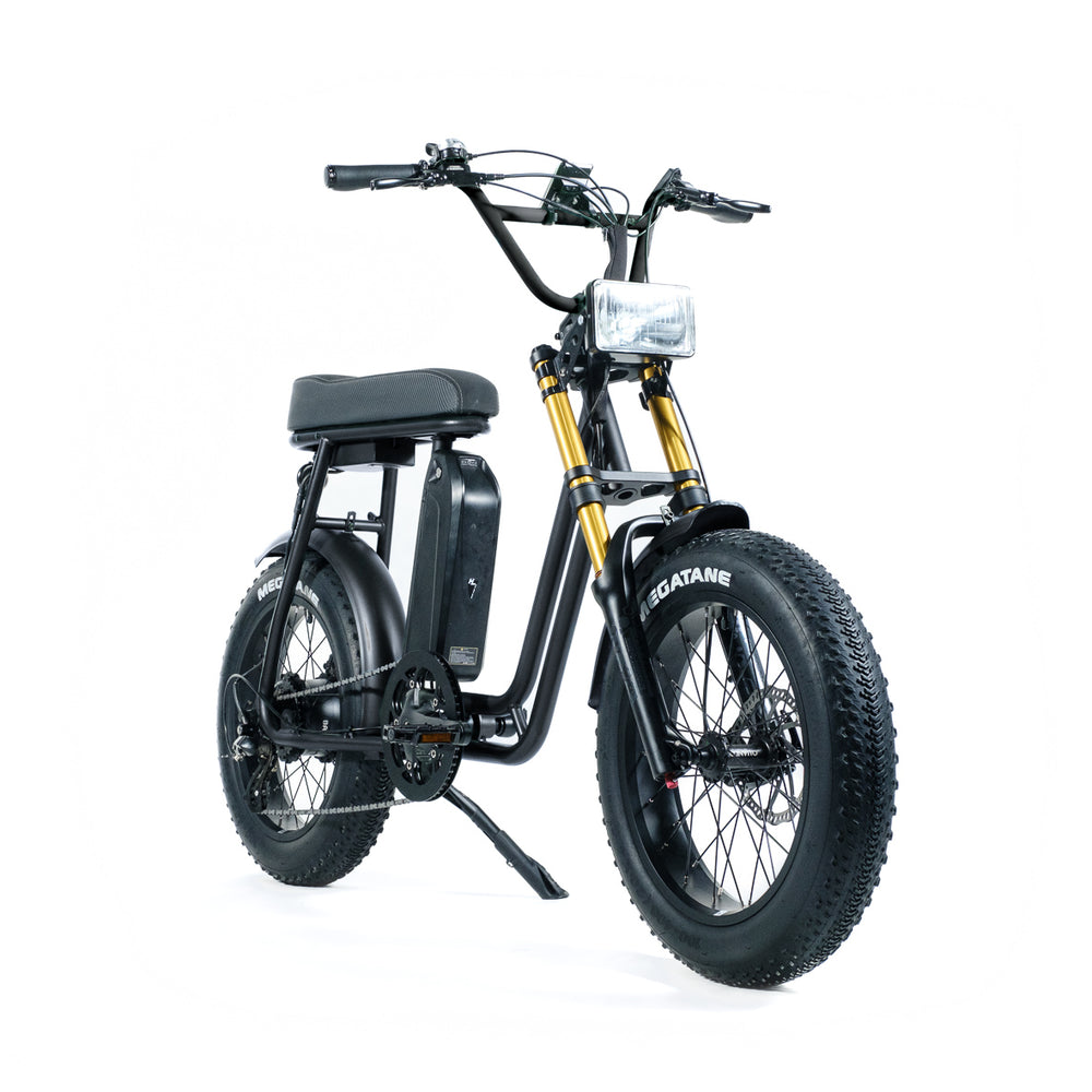 V1S BLACK - YELLOW SUSPENSION - electric fat bicycle