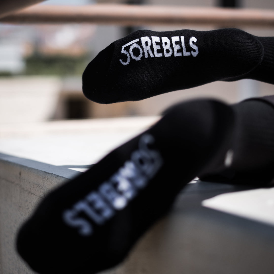 50 Rebels socks with logo