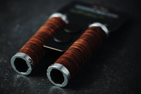 Mellow Classic Leather Bicycle Grips from Contec