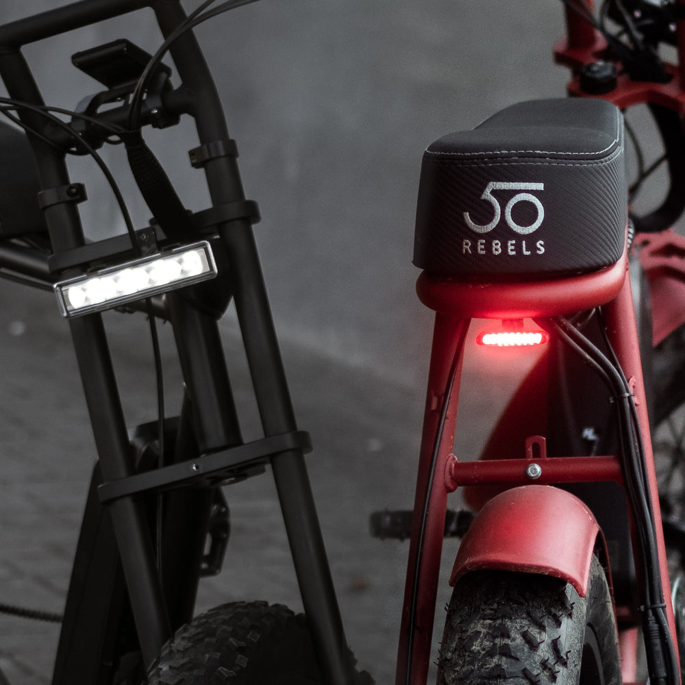 50 Rebels back (strip) and front lights for e bikes